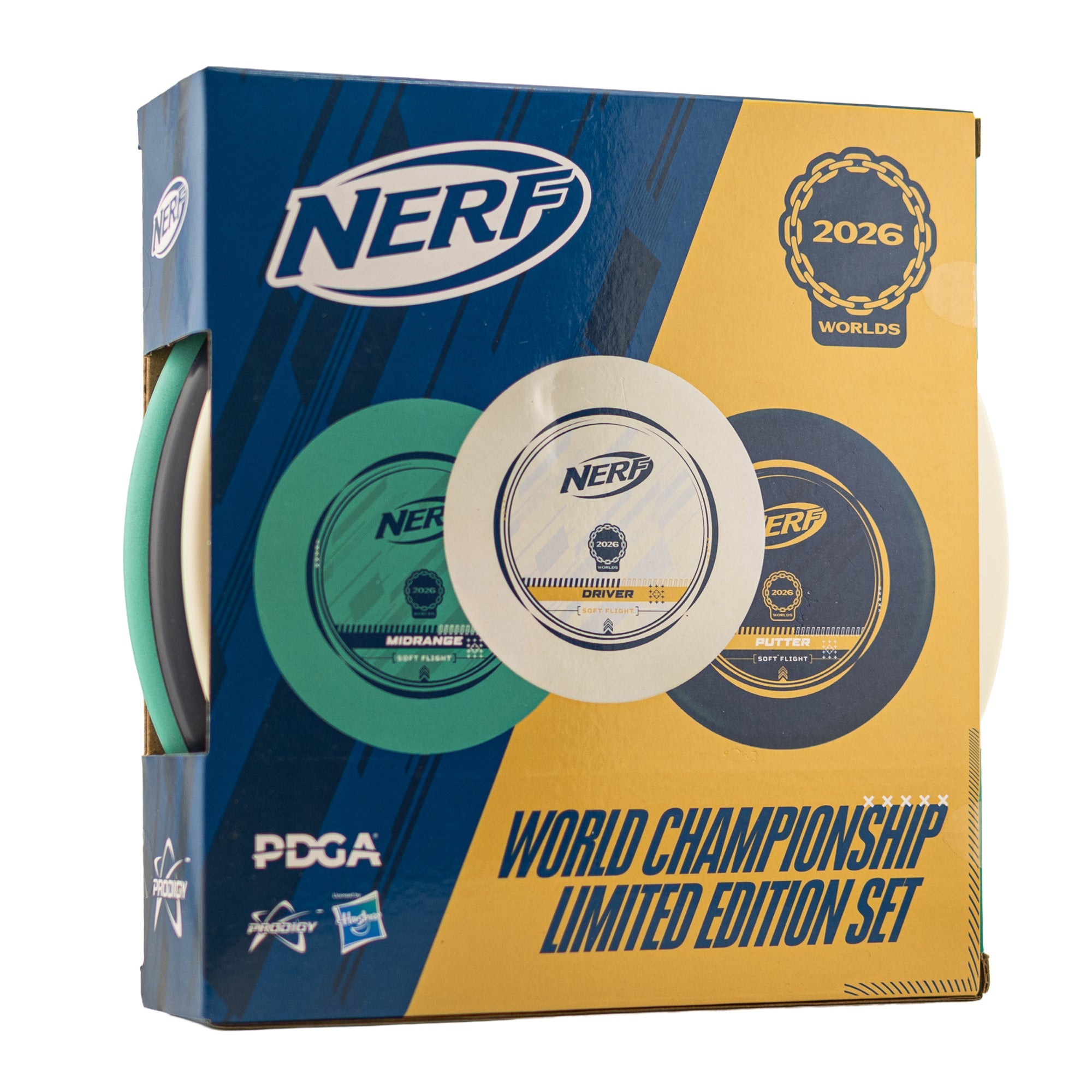 NERF Soft Flight PDGA World Championship - Limited Edition 3 Disc Set NERF Soft Flight PDGA World Championship - Limited Edition 3 Disc Set