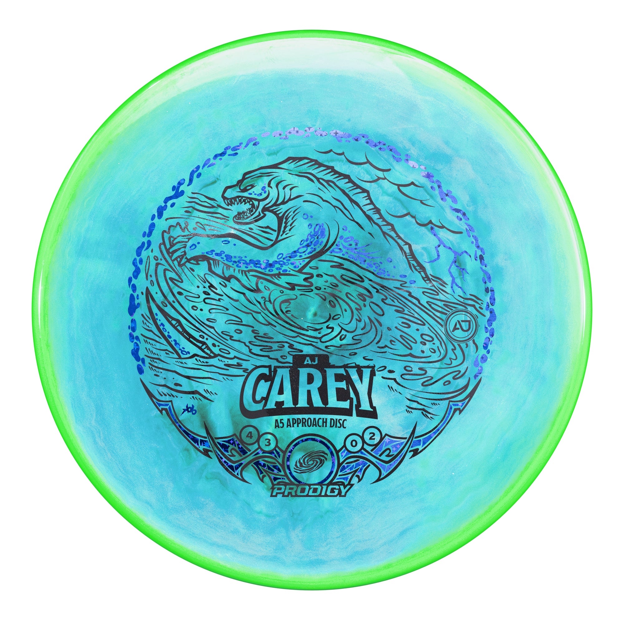 Dream5 サイン入りディスコグラフィーアート Prodigy A5 750 Spectrum Plastic - AJ Carey 2025 Signature Series