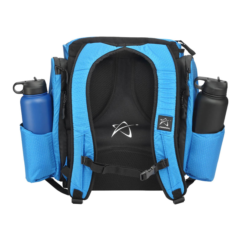Zaino Da Golf Prodigy BP-3 V3: Blu, Capiente Per 17+ Dischi, Con Portabottiglie E Tasche Multiple - Foto 6