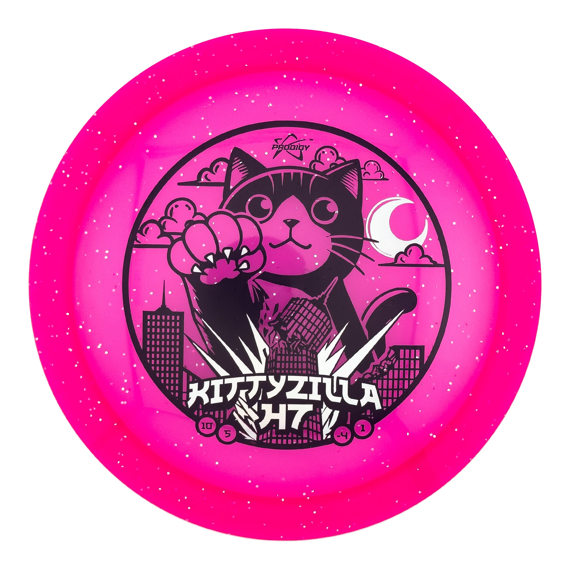 キディ Prodigy H7 750 Glimmer Plastic - Kittyzilla Returns Stamp