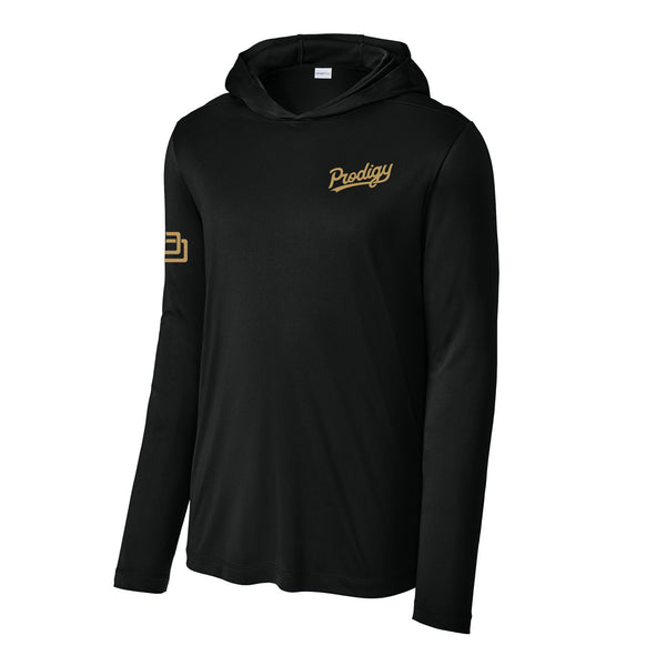 Prodigy Performance Lightweight Hoodie - Sportscript - Black (Pre-Order)