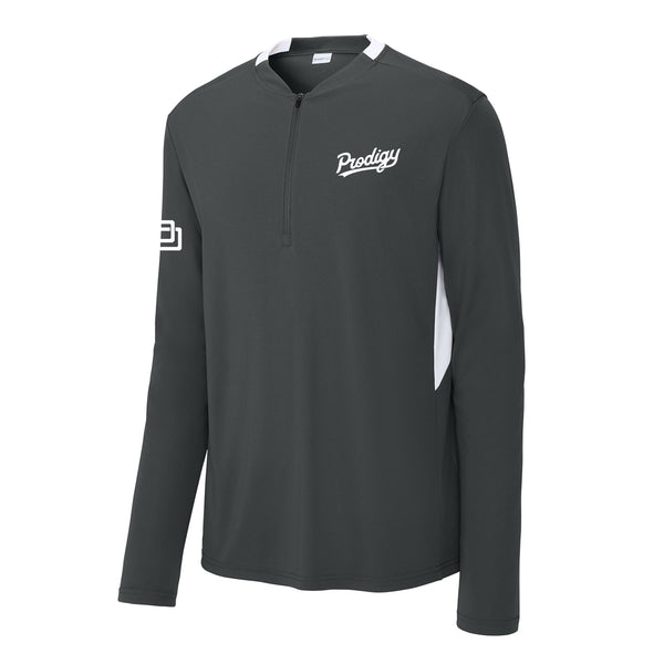 Prodigy Performance Club 1/4-Zip - Sportscript - Gray (Pre-Order)