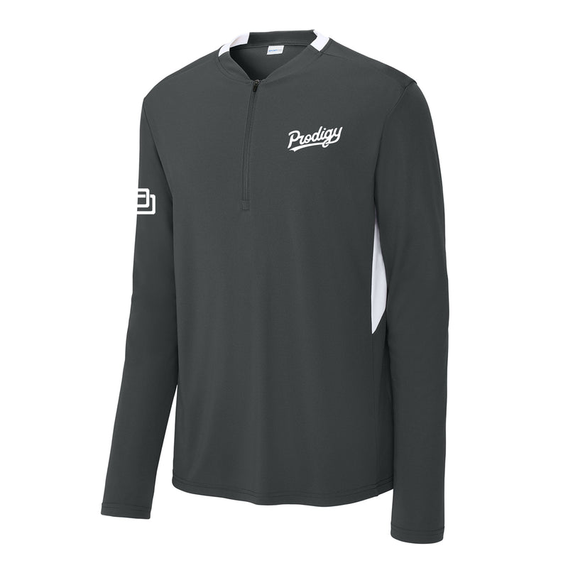 Prodigy Performance Club 1/4-Zip - Sportscript - Gray (Pre-Order)