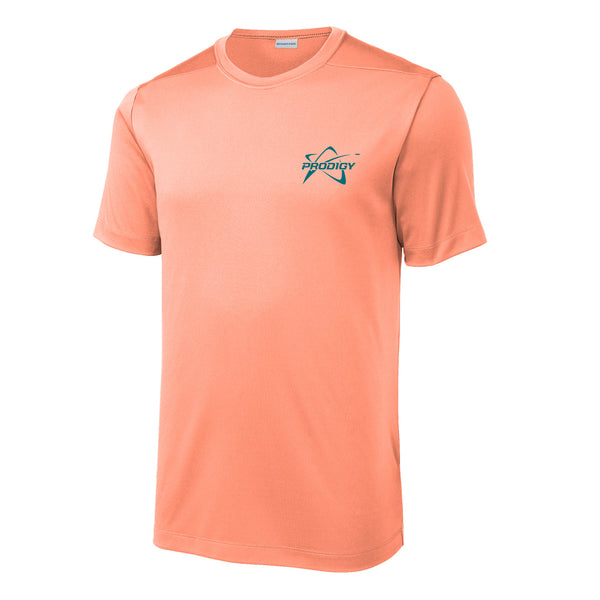 Prodigy Performance T-Shirt - Lockup Logo - Coral (Pre-Order)