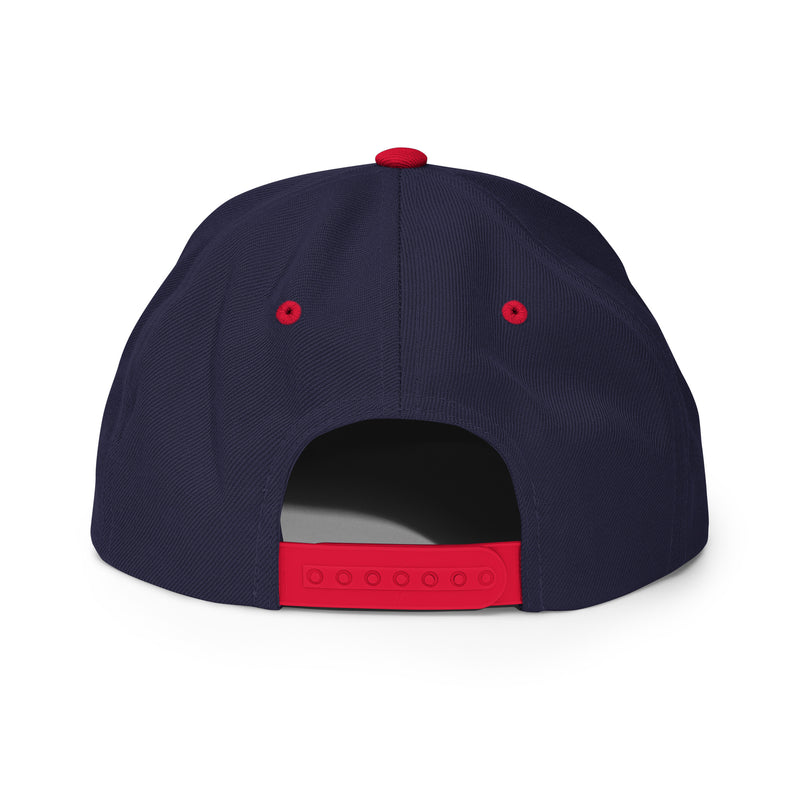 Prodigy Flag Foil PD Monogram Snapback - Navy Blue / Red