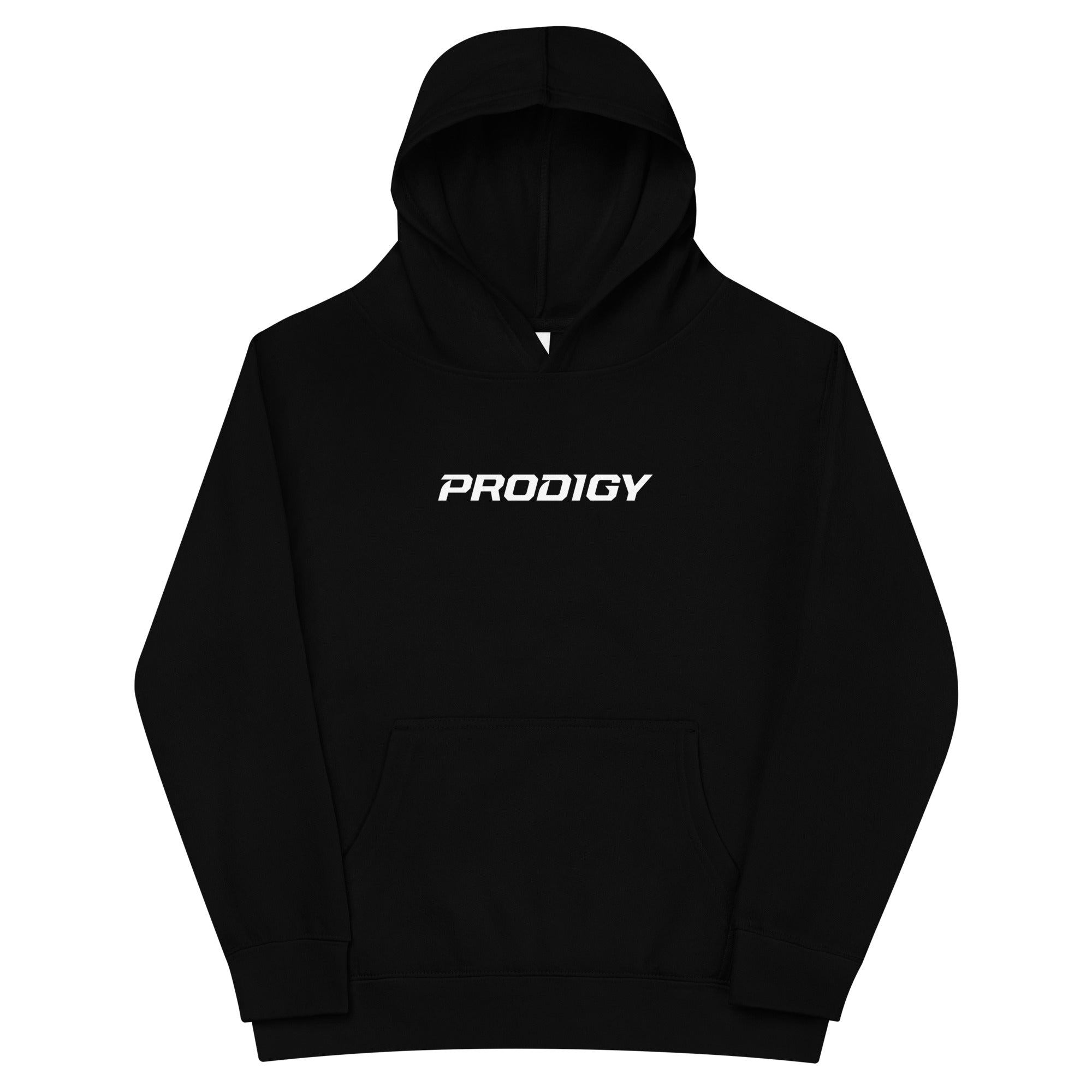 kids-fleece-hoodie-black-front