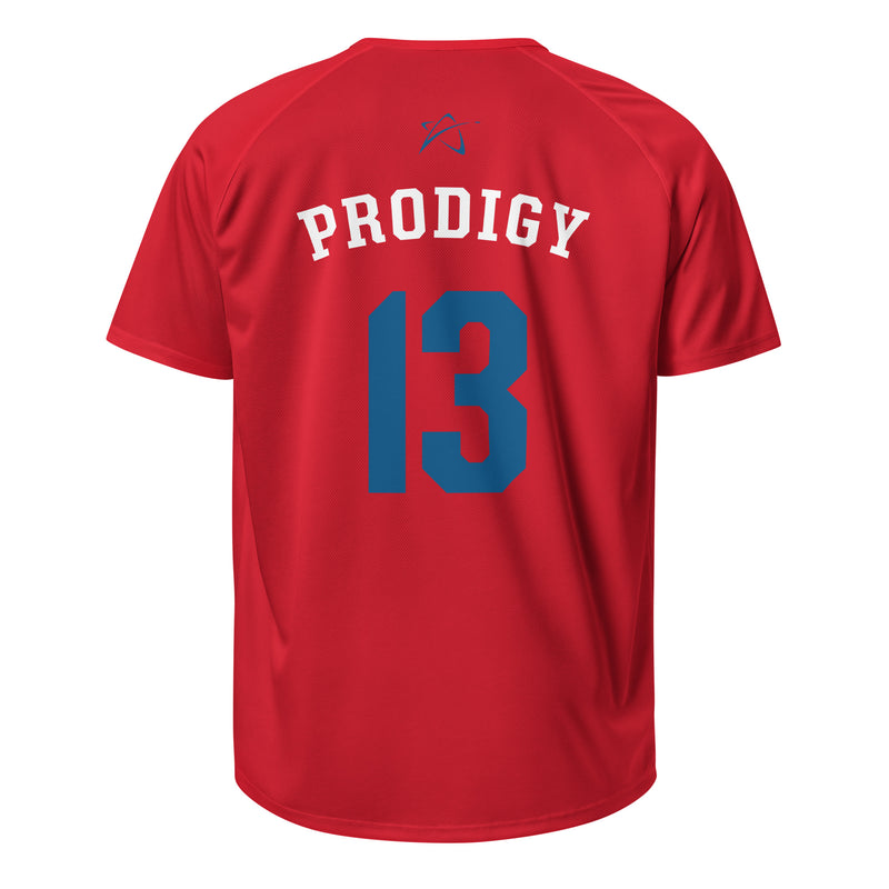 Prodigy Sport Script Jersey - Red