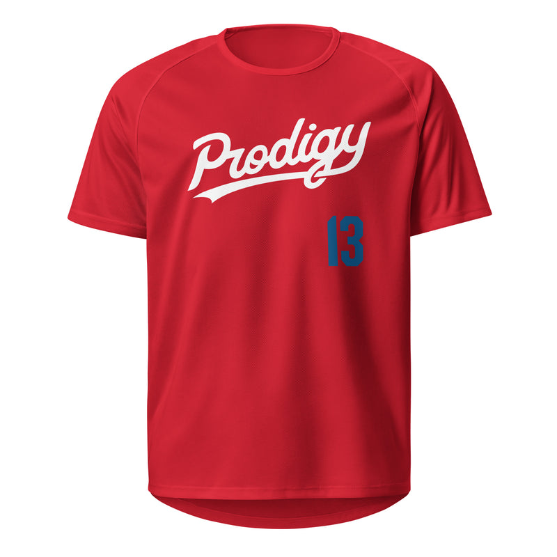 Prodigy Sport Script Jersey - Red